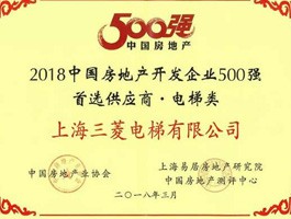 房地產(chǎn)開發(fā)企業(yè)500強首選供應(yīng)商-電梯類